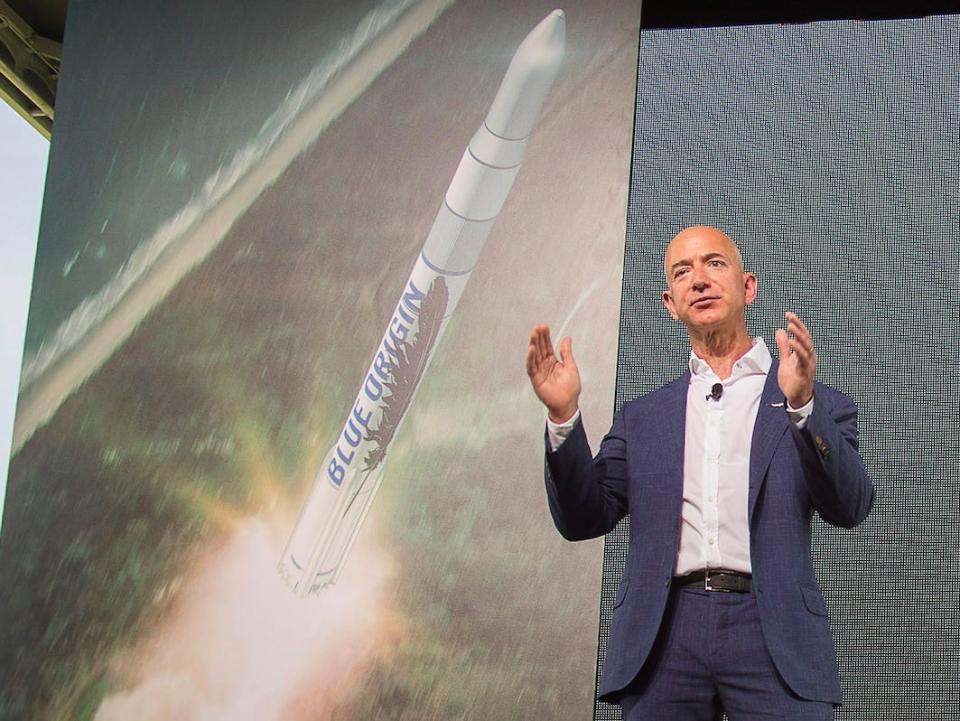 Jeff Bezos Amazon Blue Origin