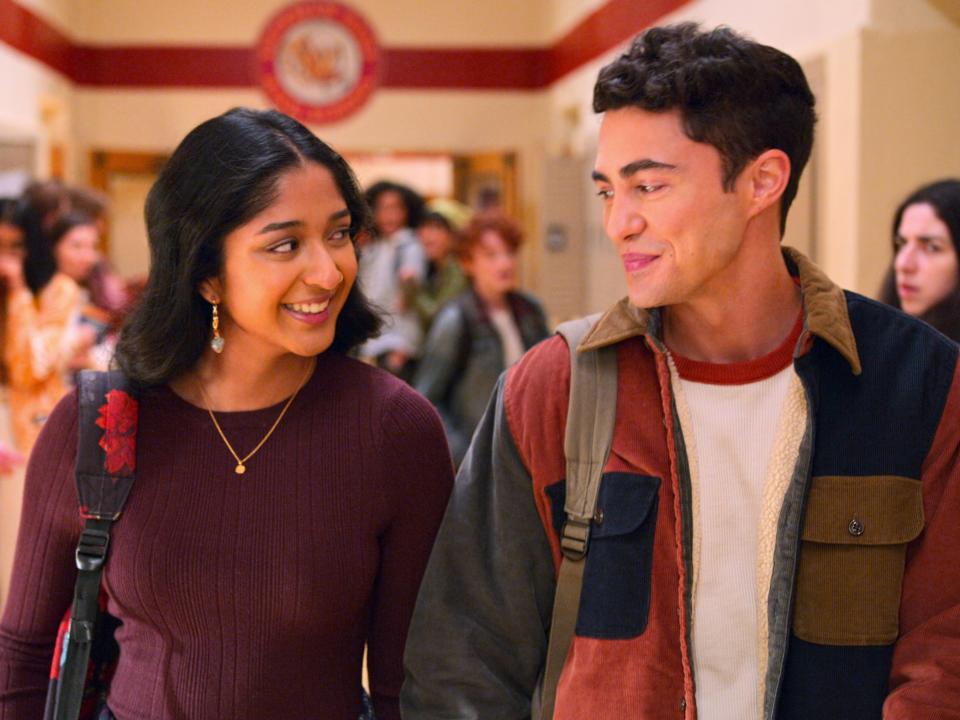 Devi and Paxton in season three of "Never Have I Ever."