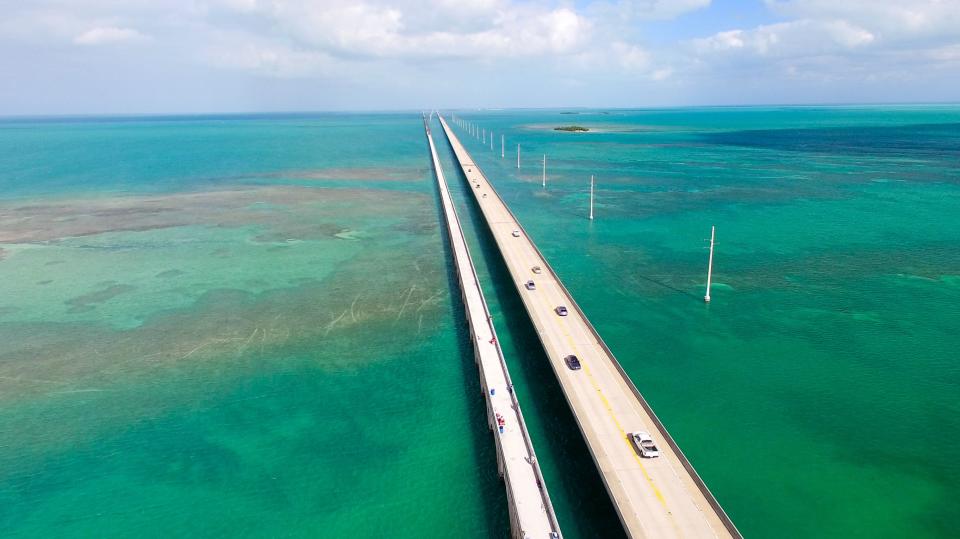 The spectacular Seven Mile Bridge - Credit: AP