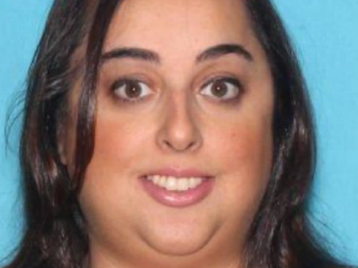 Peaches Stergo, 36, was arrested and charged with wire fraud for allegedly stealing more than $2.8m from a Holocaust survivor she met on a dating app (Department of Justice)