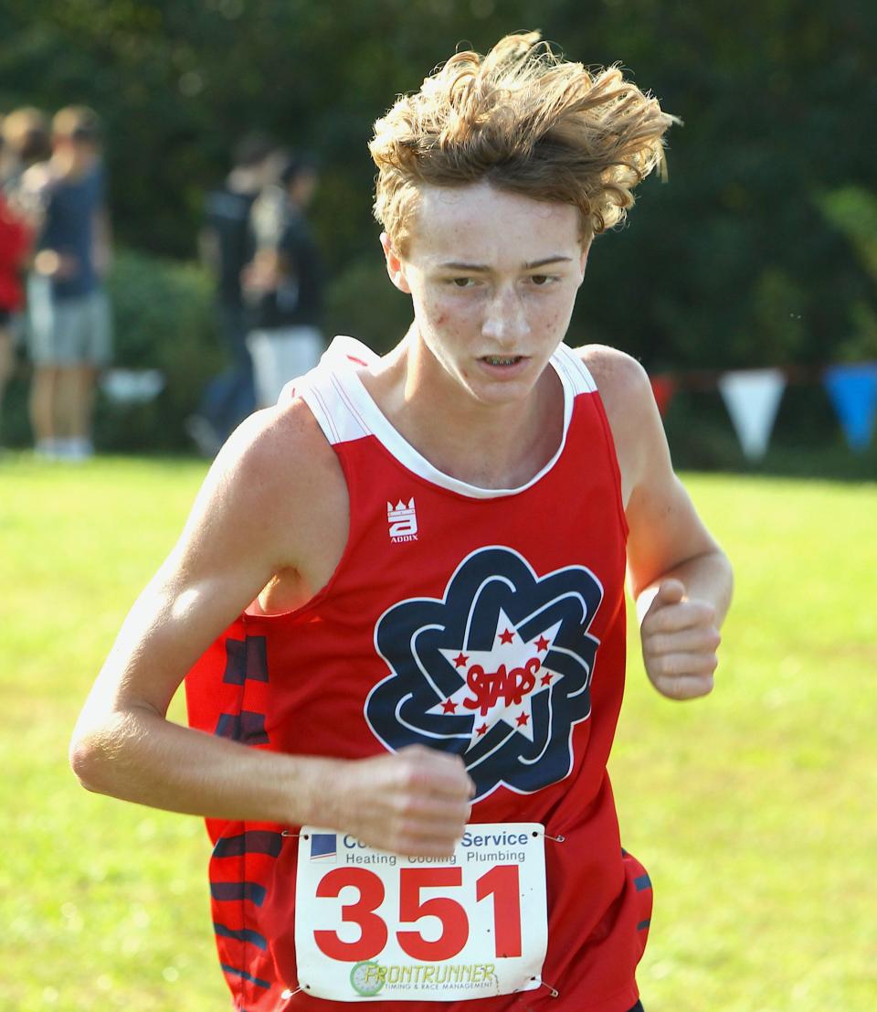 Bedford North Lawrence's Jonah Bailey competes in the Bedford North Lawrence Sectional Saturday.