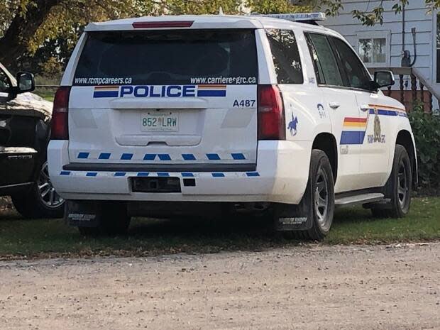 Saskatchewan RCMP have taken one person into custody after a woman was found dead at a home in Choiceland, Sask.  (Mercia Mooseely/CBC - image credit)