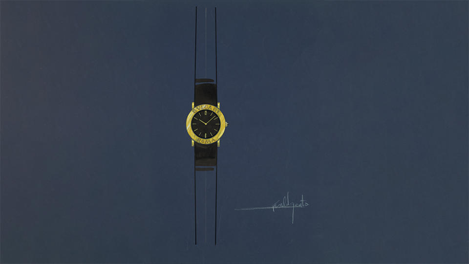 A Genta drawing of the Bulgari Roma is also going to be up for auction. - Credit: Sotheby's