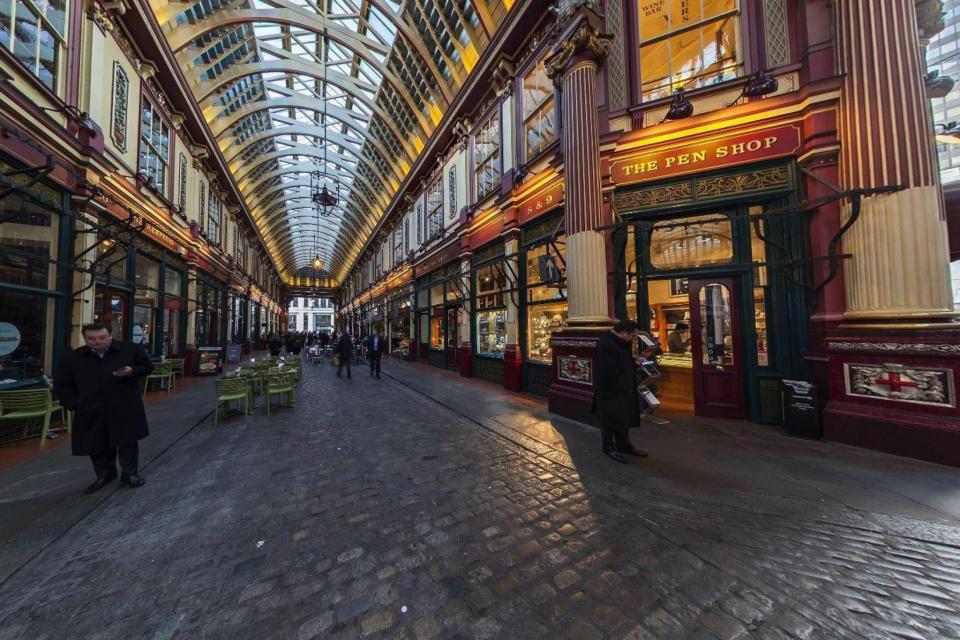 Dash for it: Leadenhall market, where competitors will race for a £75 food and drink tab