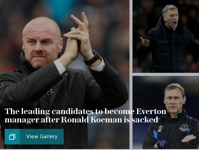 The leading candidates to become Everton manager after Ronald Koeman is sacked