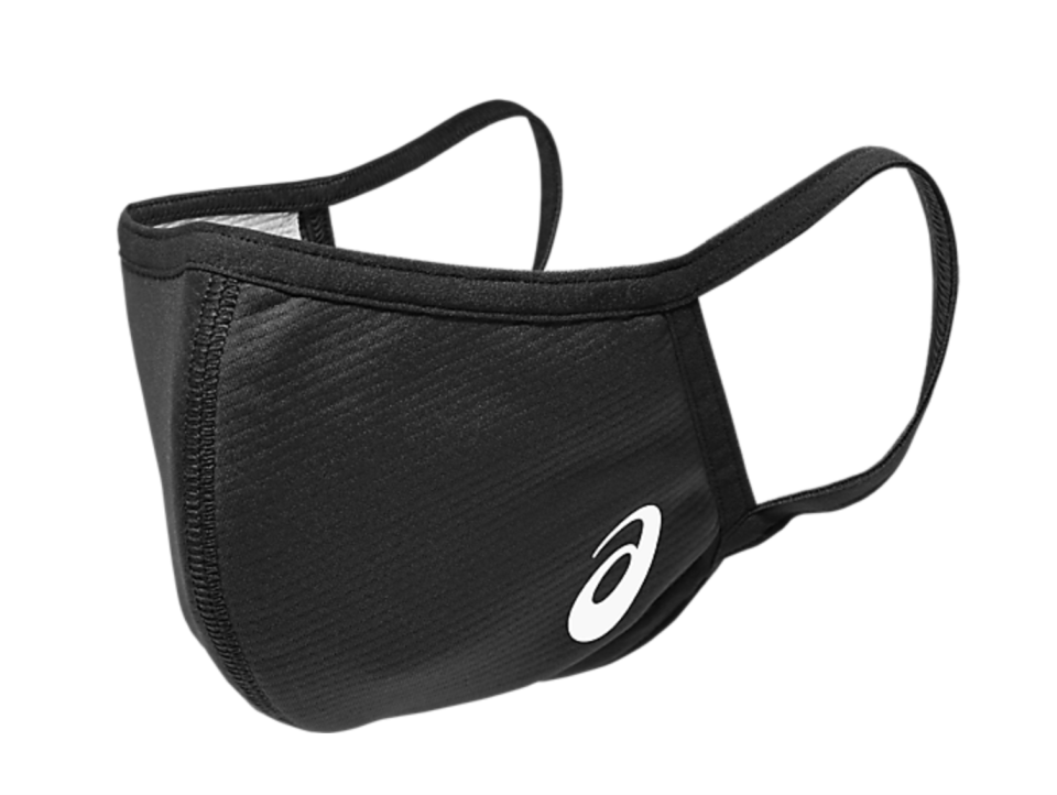 black Unisex ASICS Face Cover face mask