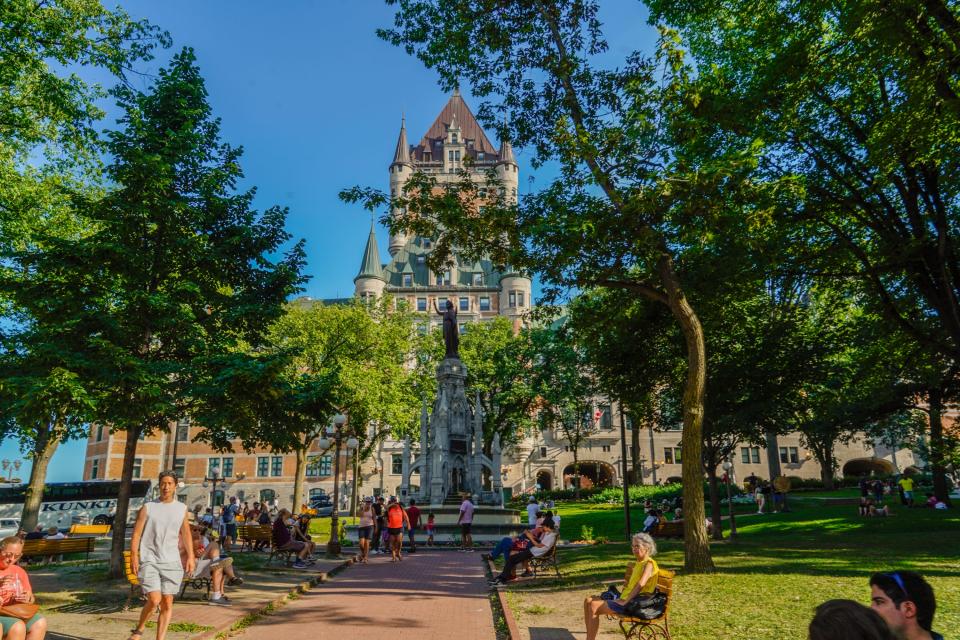 The Fairmont hotel in Quebec