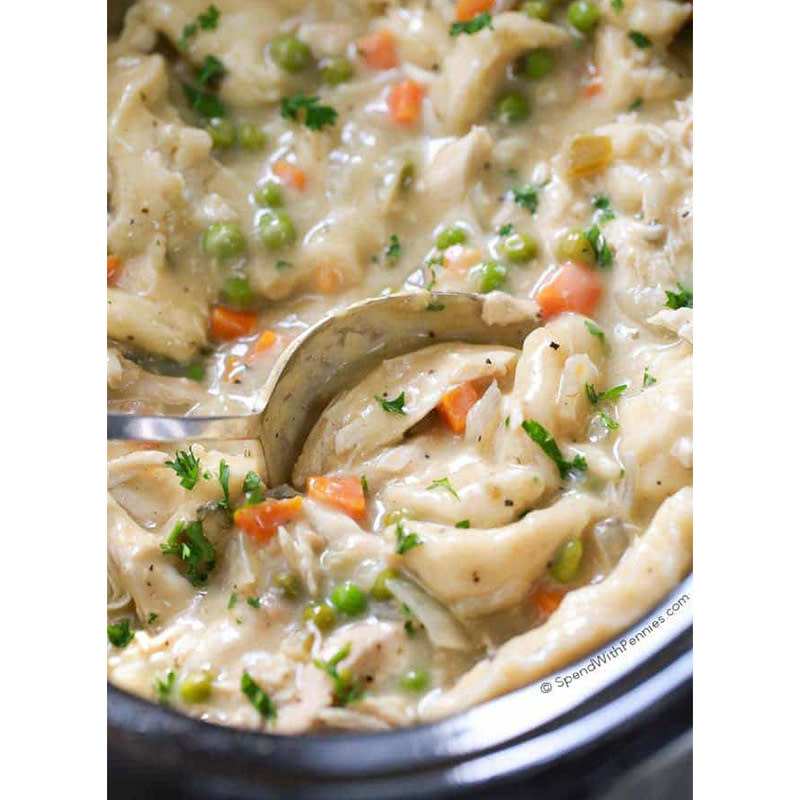 5. Crock Pot Chicken And Dumplings