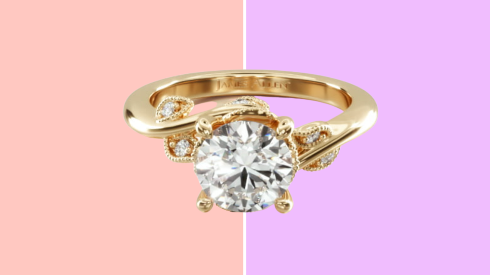 Best James Allen engagement rings: Entangled Vines ring