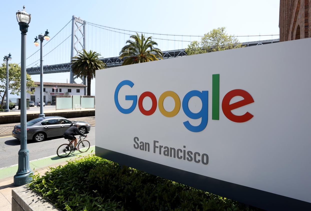 Google sign outside San Francisco office