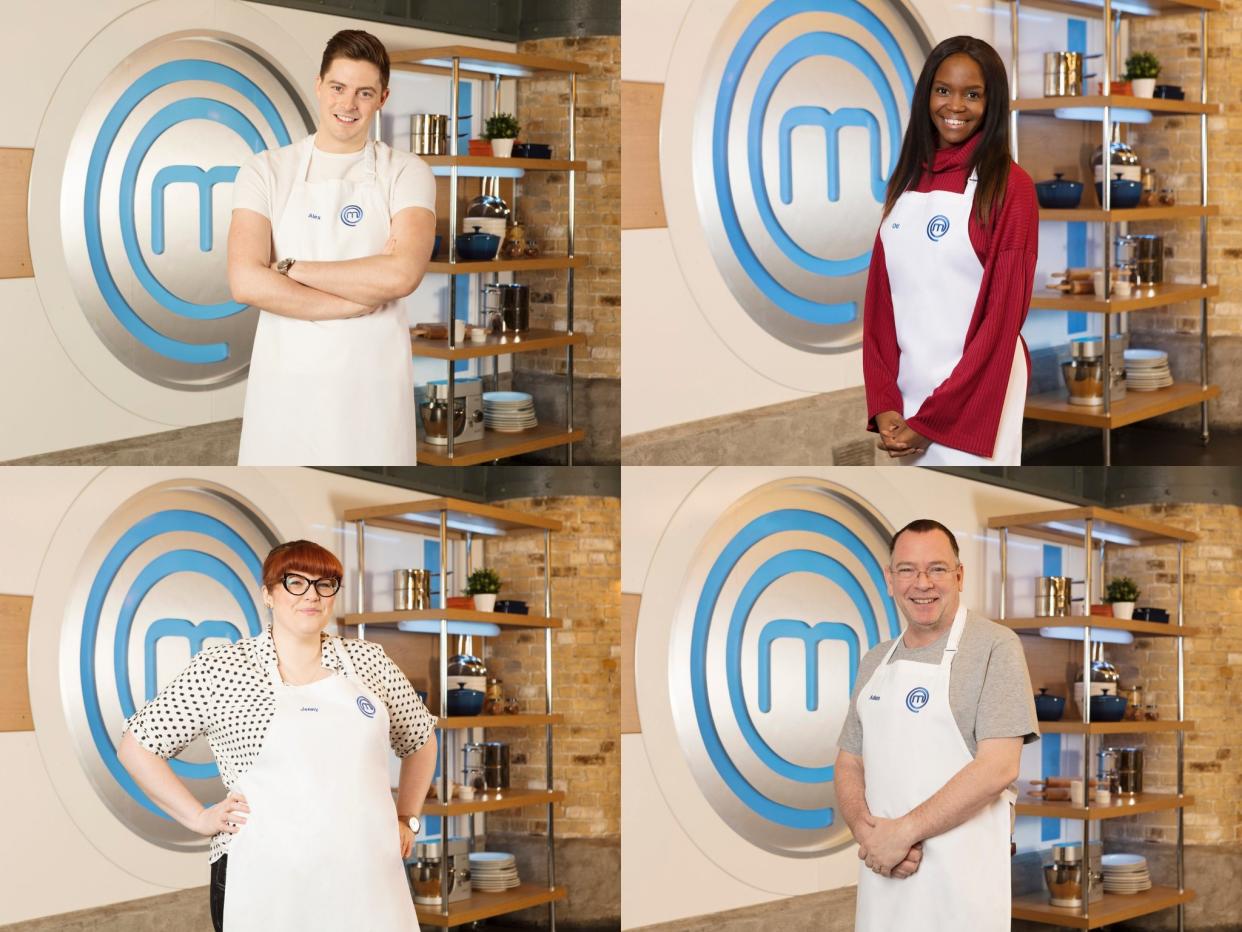 'Love Island' doctor Alex George, 'Strictly' dancer Oti Mabuse and 'EastEnders' actor Adam Woodyatt are just some of the famous names competing in 'Celebrity MasterChef 2019' (BBC)