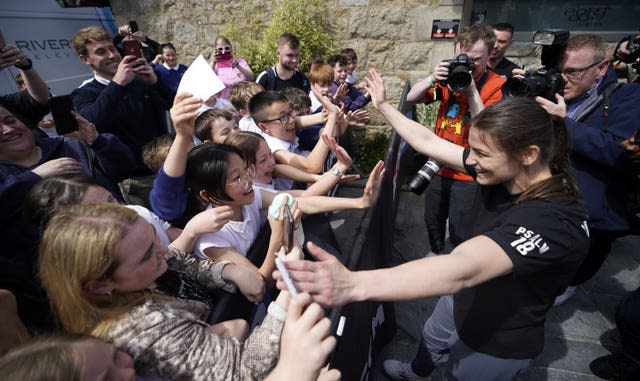 Katie Taylor will be fighting in front of her own fans for the first time as a professional this weekend (Niall Carson/PA)