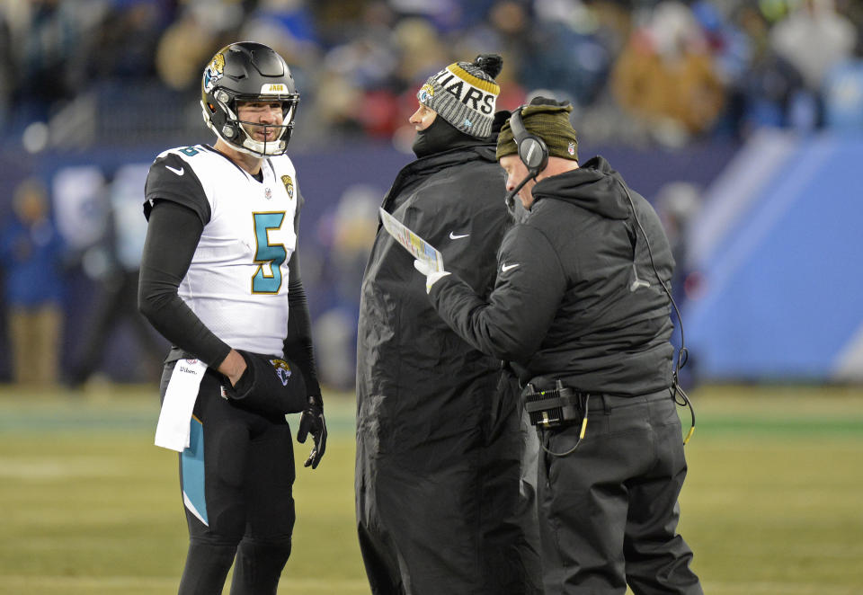 Listen up: the Jaguars need quarter back Blake Bortles to play well, even if Jacksonville isn’t leading by a large margin against Buffalo. (AP)