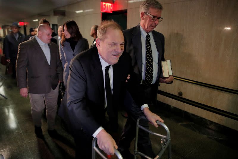 Film producer Harvey Weinstein arrives at Criminal Court for first day of sexual assault trial in New York