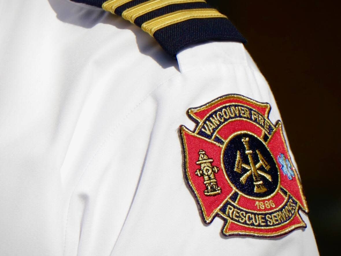 On Saturday morning, firefighters say they extinguished a fire in an unoccupied tent in the East Hastings Street on Vancouver's Downtown Eastside. Late last month, Vancouver Fire Rescue Services had ordered the immediate removal of tents and structures along East Hastings Street over fire safety concerns. (Rafferty Baker/CBC - image credit)