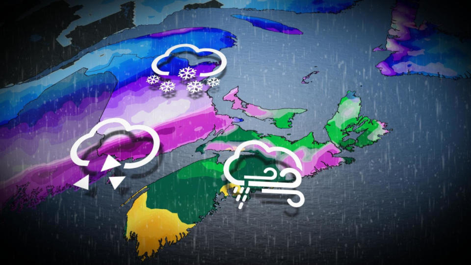 Heavy snow, ice and rain make a mess of the weekend in parts of Atlantic Canada