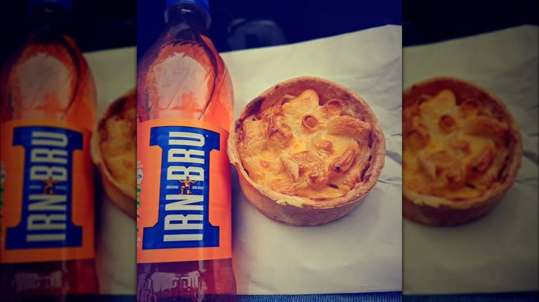 Macaroni Pie and Irn Bru