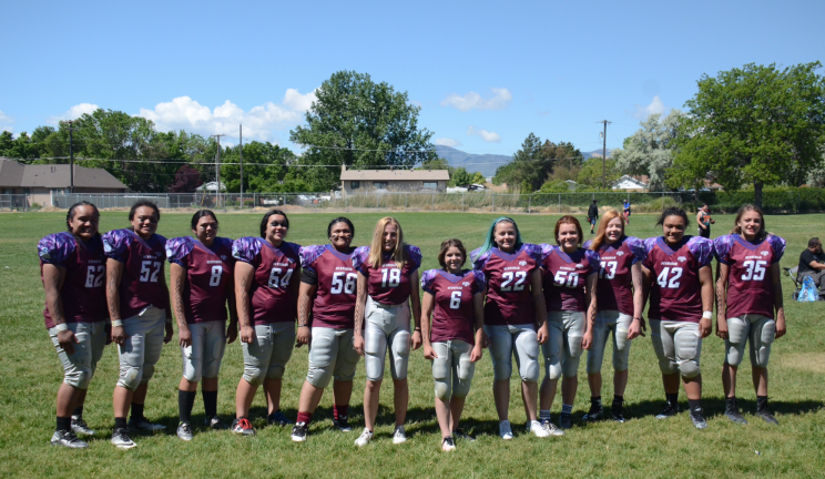 Sam Gordon, No. 6, is leading a charge high schools to begin girls' football. (Courtesy of Brent Gordon)