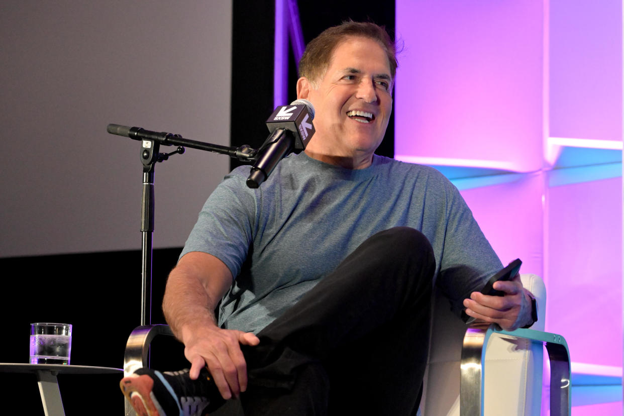 Mark Cuban at the SXSW 2024 Conference and Festivals on March 10, 2024, in Austin, Texas.  / Credit: Amanda Stronza/SXSW Conference & Festivals via Getty Images