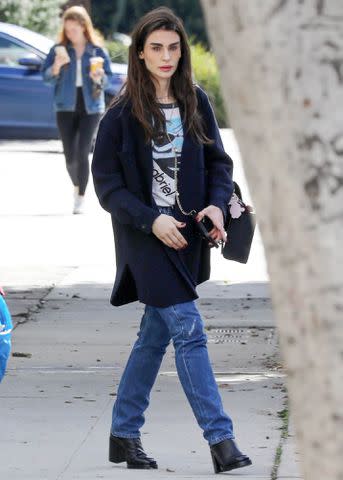 <p>BACKGRID</p> Aimee Osbourne steps out in Los Angeles with her mom Sharon on Feb. 9