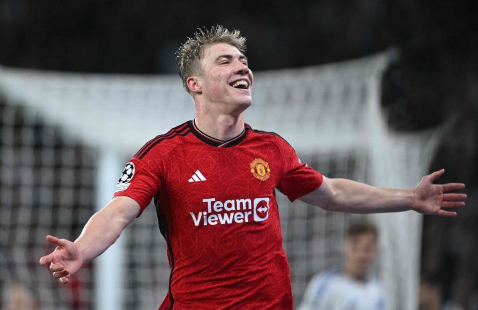 Two goals for Rasmus Hojlund gave Man United the perfect start (AFP via Getty Images)