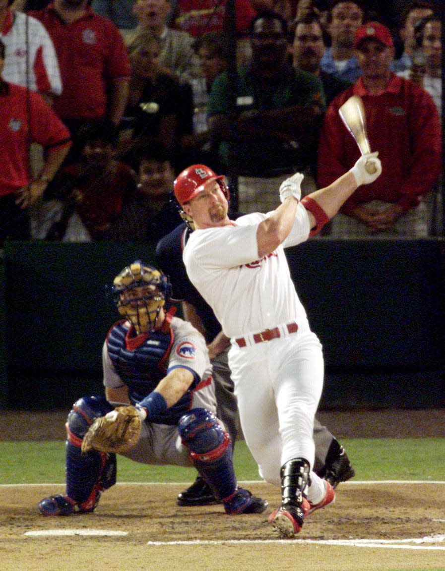 On Sept. 8, 1998, Mark McGwire broke Roger Maris' single season home run record.