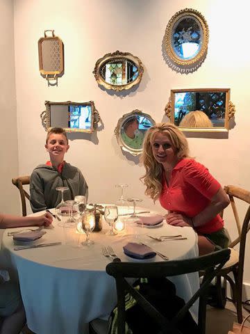 <p>Britney Spears Instagram</p> Britney Spears and Jayden James Federline.