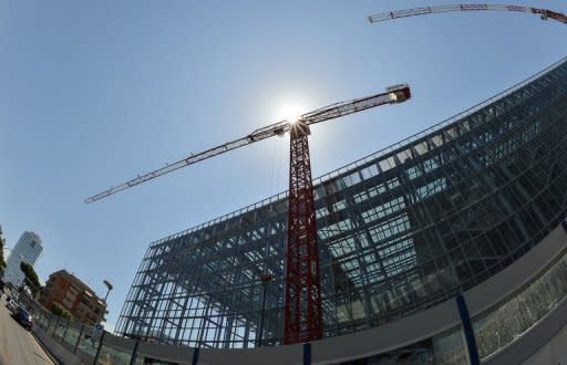 A construction site in the Italian capital Rome. Italy's economy shrank by 0.7 percent in the second quarter, increasing the pressure on Mario Monti's government to balance austerity with growth measures as the country wallows deep in recession