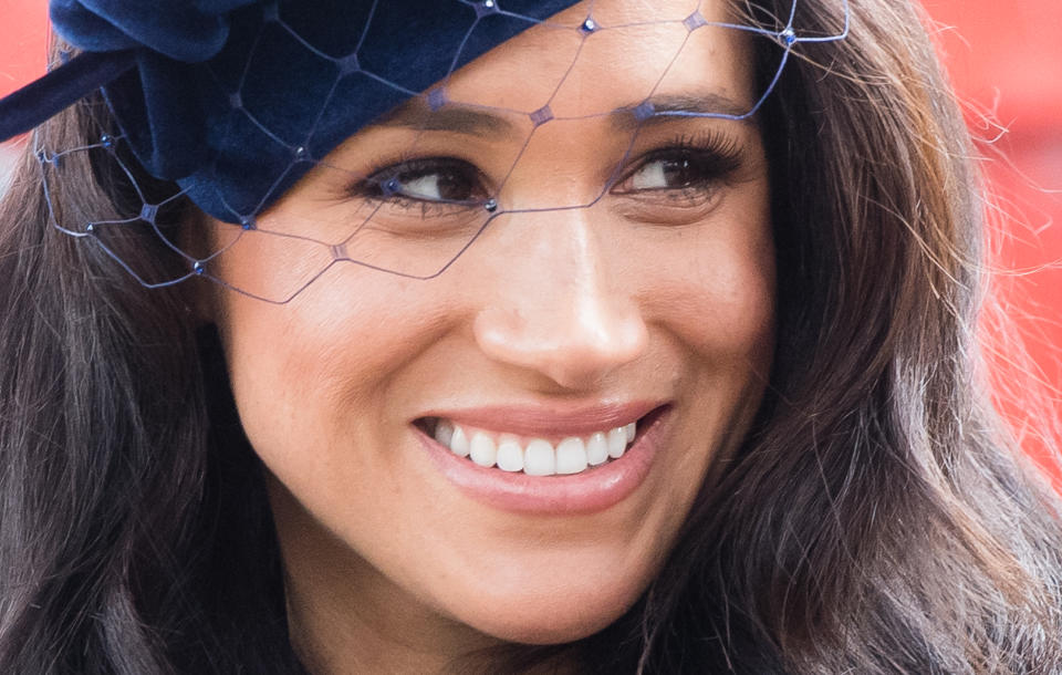 LONDON, ENGLAND - NOVEMBER 07:  Meghan, Duchess of Sussex attends the 91st Field of Remembrance at Westminster Abbey on November 07, 2019 in London, England. (Photo by Samir Hussein/WireImage)