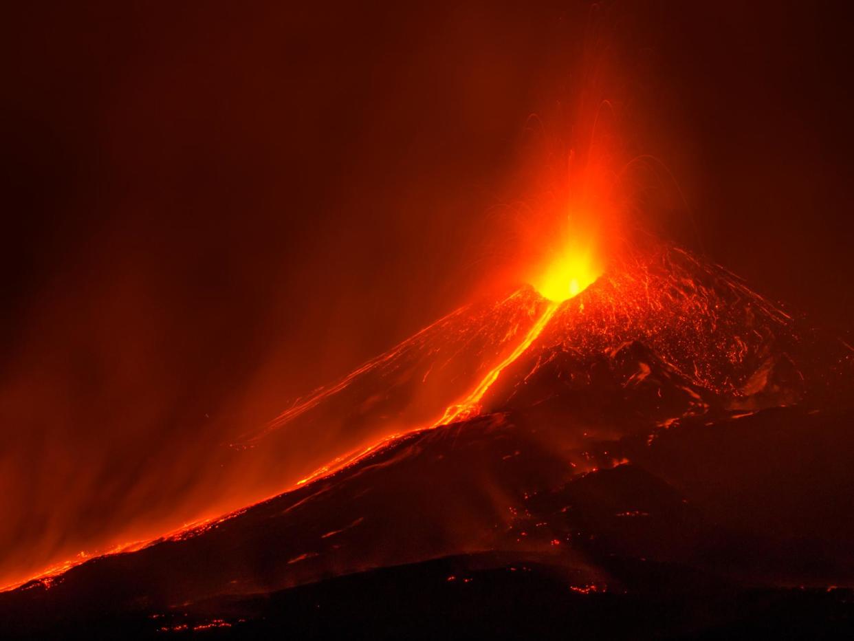 Mount Etna is in an almost constant state of activity, with eruptions occurring particularly regularly in recent decades: Getty