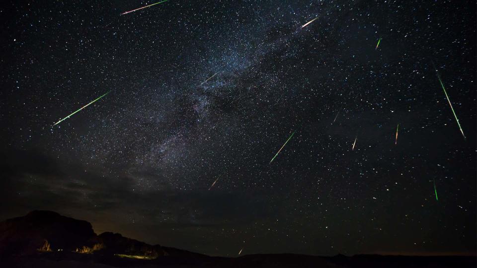 The Perseids meteor shower captured in Terlingua, Texas, in 2016.