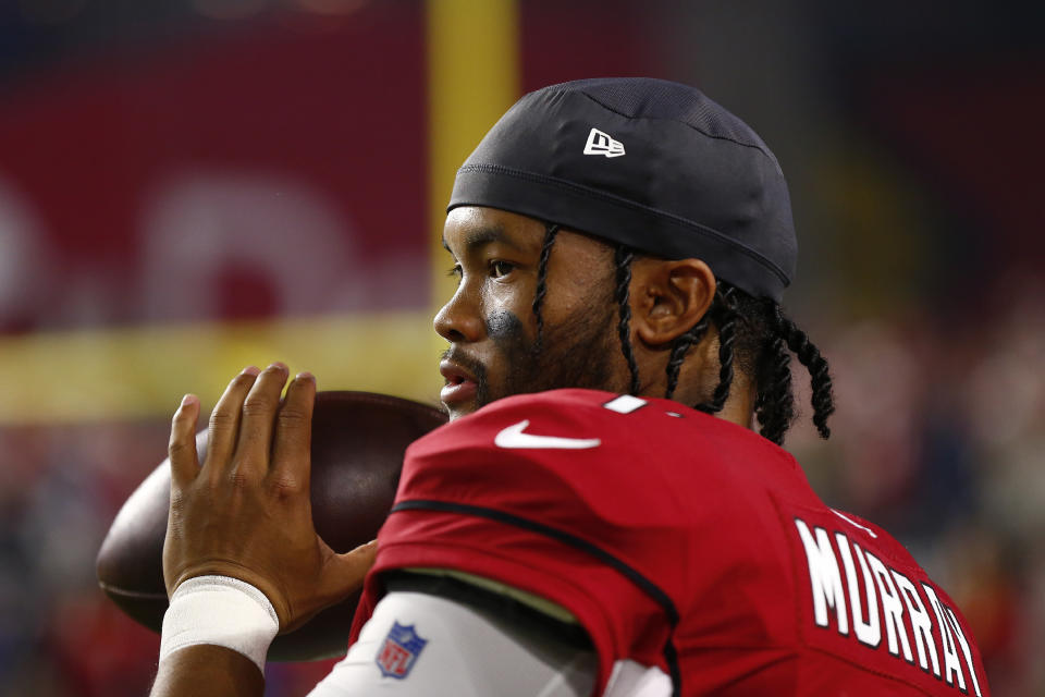 Arizona Cardinals quarterback Kyler Murray wants to remain in town, but with a long-term contract, his agent said. (Photo by Jeffrey Brown/Icon Sportswire via Getty Images)