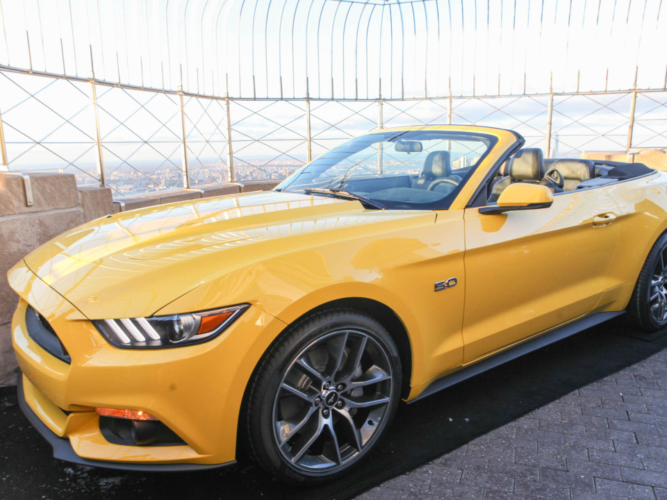 Ford released a special edition Mustang to celebrate the car's 50th anniversary.