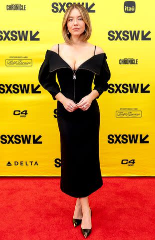 <p>Renee Dominguez/SXSW Conference & Festivals via Getty Images</p> Sydney Sweeney at SXSW