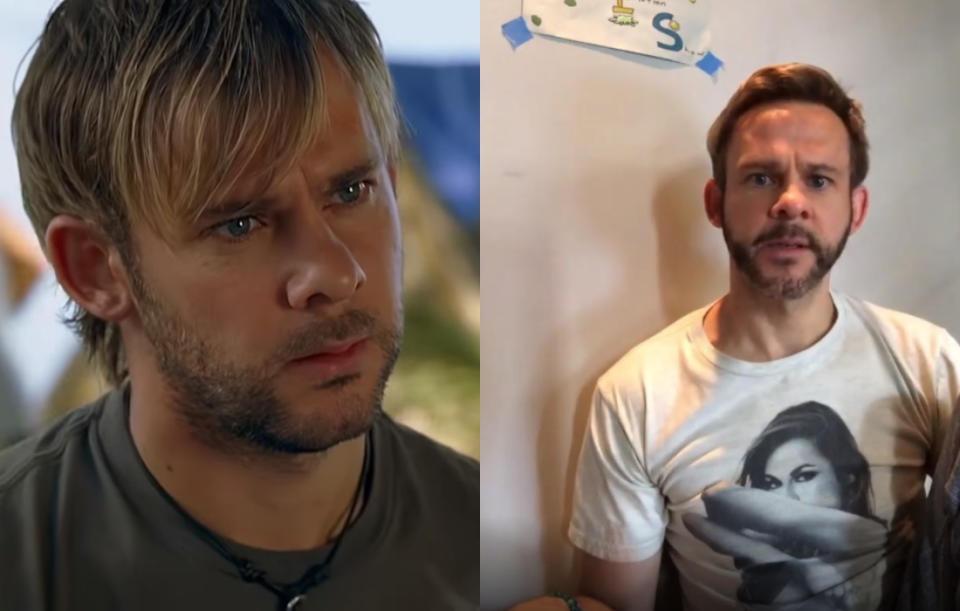 Estrella de rock y adicto a las drogas, su llegada a la isla lo cambia por completo y allí se enamora de Claire. Dominic Monaghan ha trabajado además en 'FlashForward' (2009-2010), 'The Unknown' (2012), 'Bite Club' (2018) y 'Star Wars: El ascenso de Skywalker' (2019), entre otros proyectos destacados. (Foto: ABC / Instagram / <a href="https://www.instagram.com/p/CAp8l45neMx/" rel="nofollow noopener" target="_blank" data-ylk="slk:@dom_monaghan_;elm:context_link;itc:0;sec:content-canvas" class="link ">@dom_monaghan_</a>)