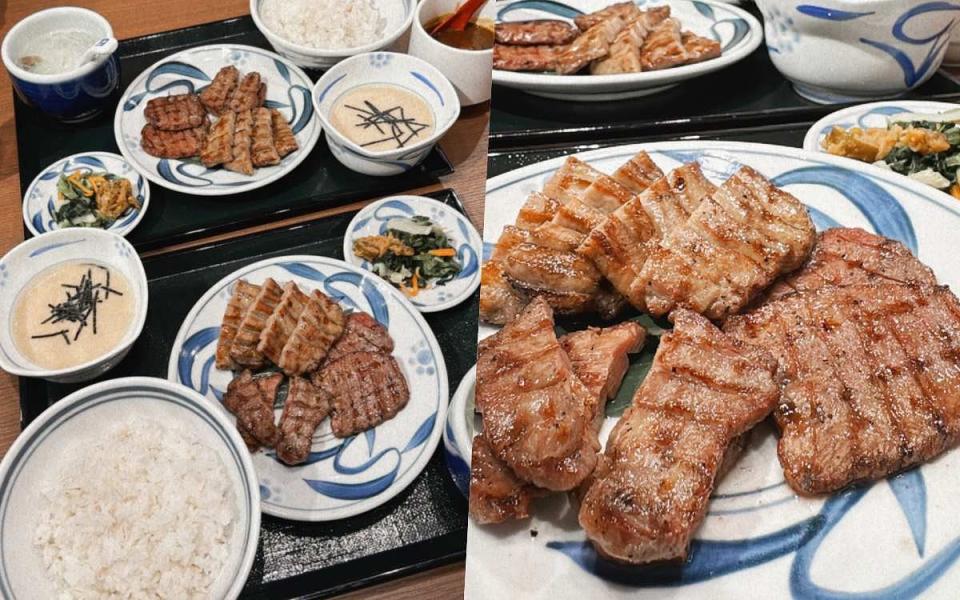 Negishi ねぎし 牛舌定食 圖片來源：LOOKin編輯拍攝