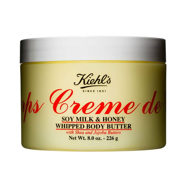 Creme de Corps Soy Milk & Honey Whipped Body Butter. Image via Kiehl's.