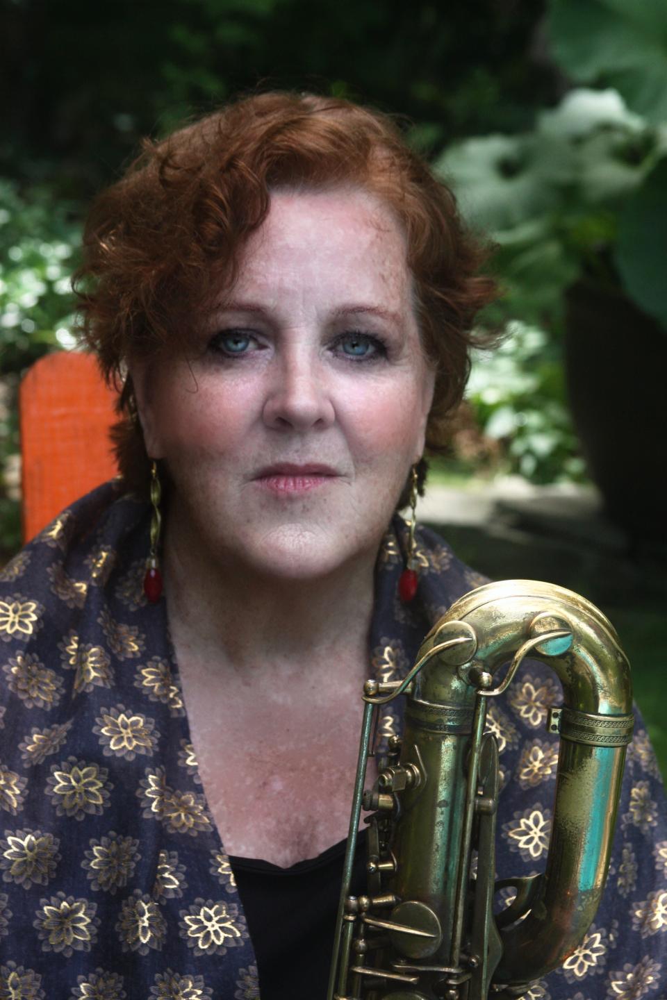 Baritone saxophone player Claire Daly