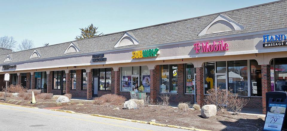 The Pleasant Street shops in South Weymouth.