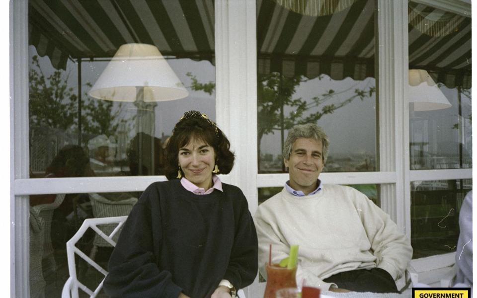 British socialite Ghislaine Maxwell and US financier Jeffrey Epstein - AFP