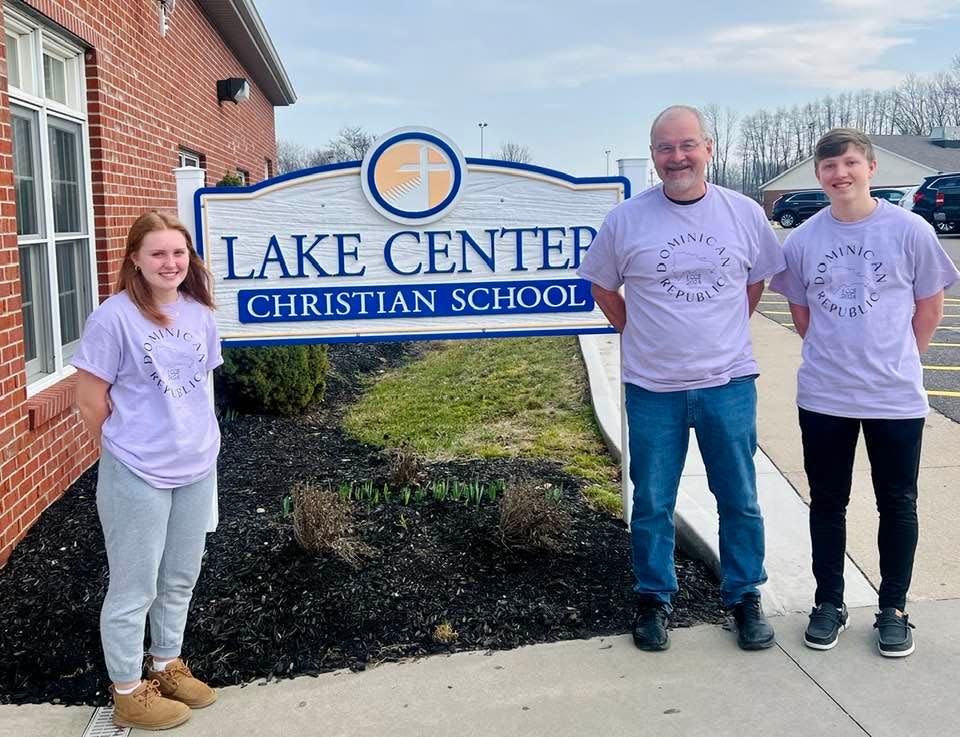 Lake Center Christian School junior Victoria Wilson, campus pastor Jeff Knori and junior Luke Sommers are part of the Lake Center Christian School mission team that will travel to the Dominican Republic from March 16-23. The team is seeking prayers as they prepare to head out this month.