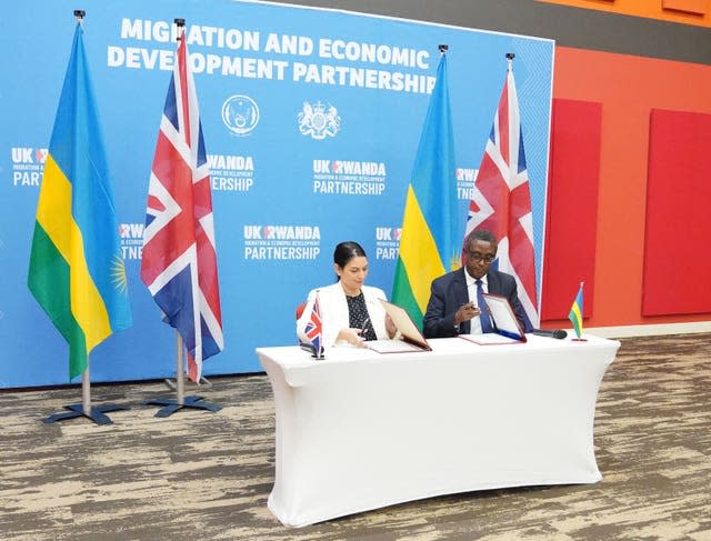 Priti Patel visit to Rwanda