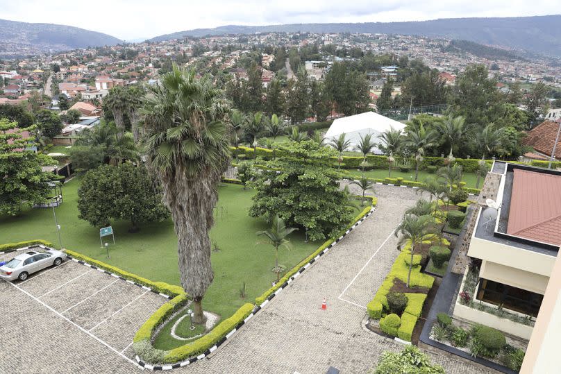 A view of Hope Hostel one of the locations where the asylum seekers from the U.K. are expected to arrive in the next 10-12 weeks in Kigali, Rwanda, Wednesday, April 24, 2024.