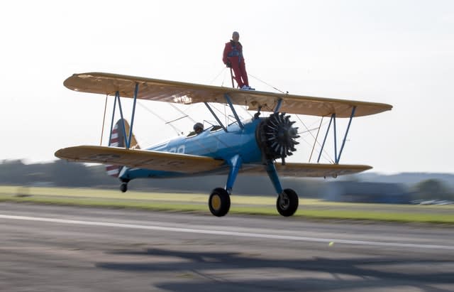 John Wilkins sponsored wing walk