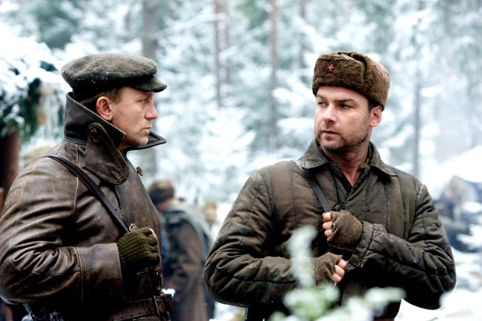 Daniel Craig and Liev Schreiber in ‘Defiance’