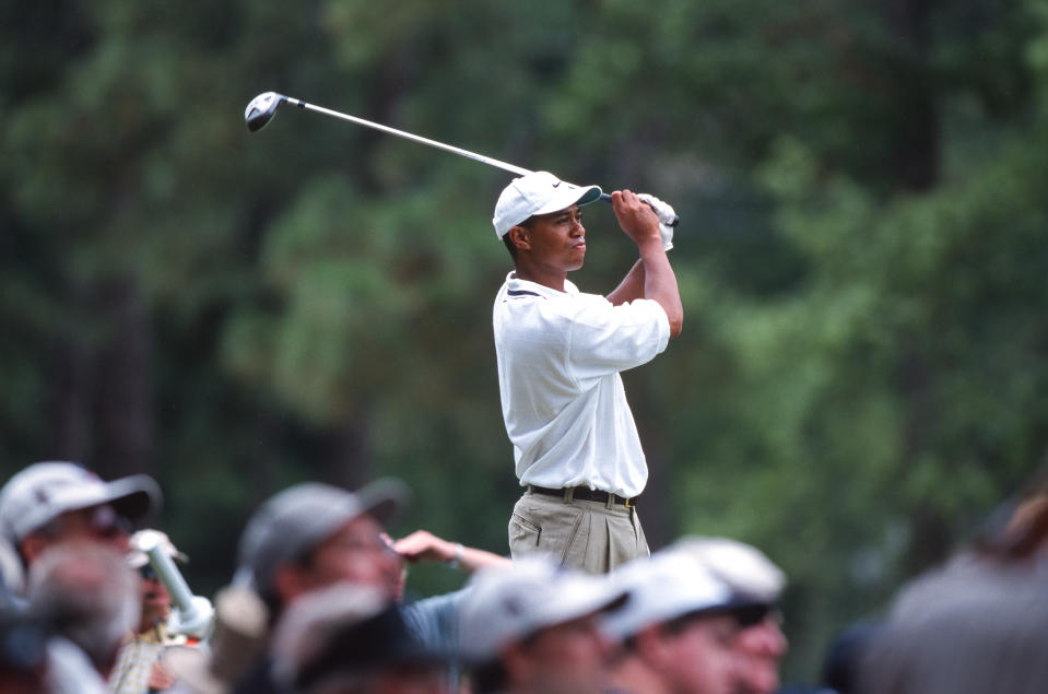 Tiger Woods。(Photo by Simon M Bruty/Any Chance/Getty Images)