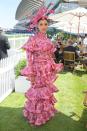 <p>Maya Jama in a Zimmermann dress, a custom hat and jewellery by Bulgari. </p>