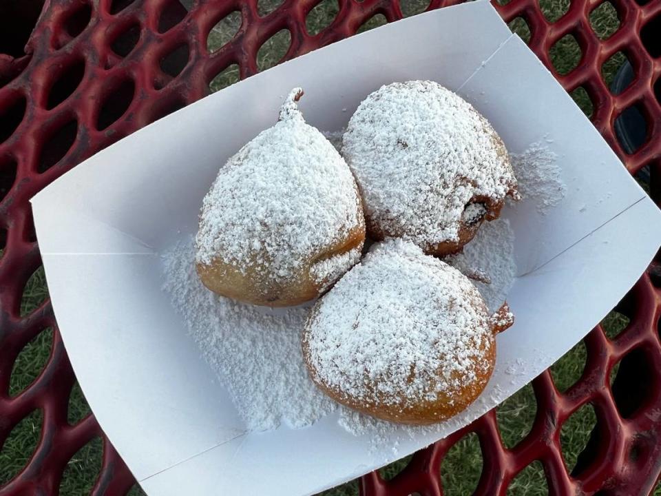 Deep-fried Oreos from Funnel Cake Express at the Stanislaus County Fair Friday, July 7, 2023.