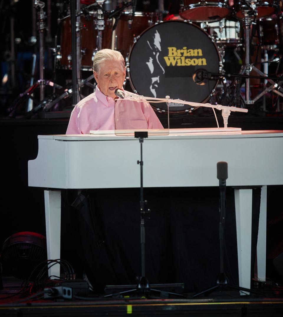 Brian Wilson performs at Ak-Chin Pavilion in Phoenix on June 7, 2022.