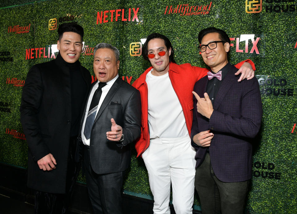 Rich Ting, Kelvin Han Yee, Desmond Chiam, and Jo Sung attend the Asian Pacific Islander Excellence Celebration